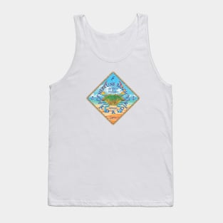 Neptune Beach, Florida, with Blue Crab on Beach Tank Top